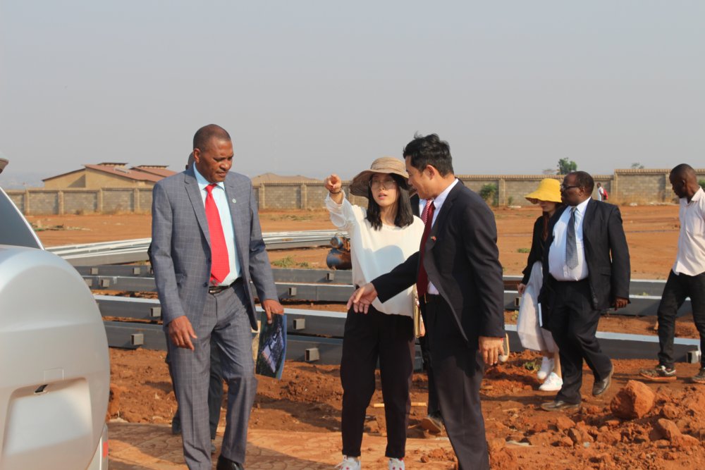 Minister Bagus at the Construction site, Grand Business Park Minister Bagus at the Construction site, Grand Business Park